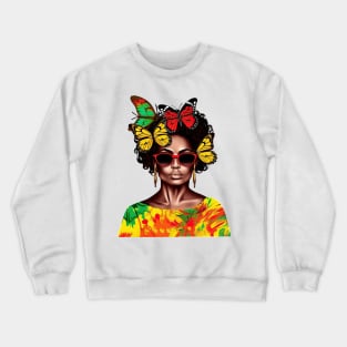 Juneteenth Black History Woman #6 Crewneck Sweatshirt